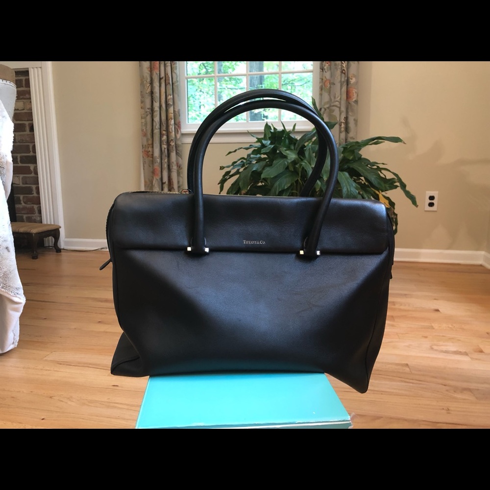 Tiffany & Co Leather Peyton Satchel